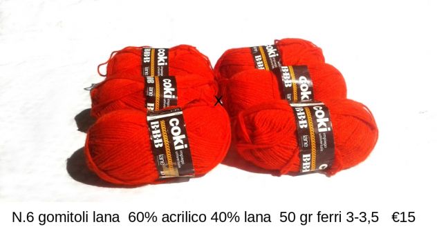 GOMITOLI LANA ALTRI COLORI DISPONOBILI A RICHIESTA