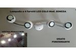 Lampada da soffitto / Parete ( moderna ) 4 faretti a sfera orientabili Usata