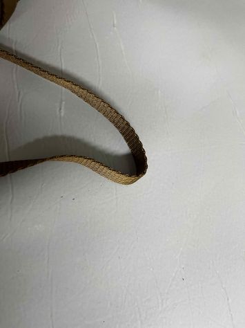 Nastro di cotone 10 mm marrone per manici e tracolle - Foto 6
