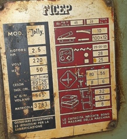 CESOIA UNIVERSALE FICEP MOD. JOLLY 10 - Foto 3