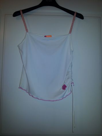 TOP NUOVO ELEGANTE PER USCIRE ORIGINALE MARCA"ESSENZA"ELASTICIZZATA DA DONNA/RAG - Foto 2