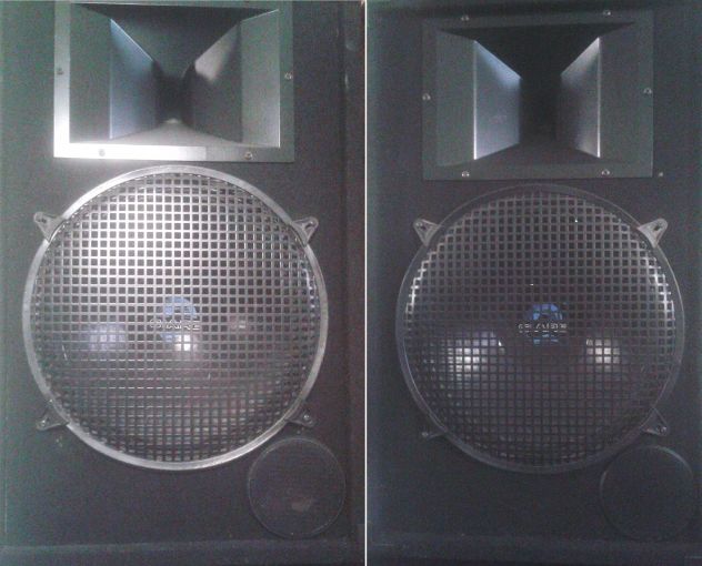 2 casse da concerto 2 vie 600 watt rms