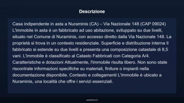 Immobile in asta di 160 m² con più di 5 locali in vendita a Nuraminis - Foto 3