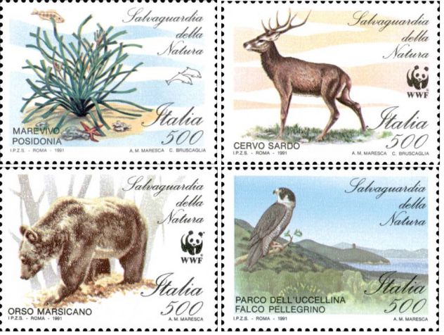 ITALIA francobolli serie: SALVAGUARDIA NATURA - Foto 5
