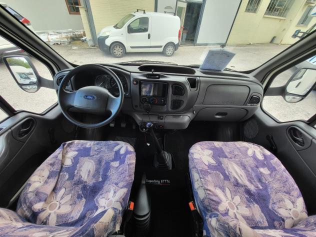 CAMPER RIMOR FORD MANSARDATO GARAGE 6 POSTI LETTO GEMELLATO POSTERIORE CONDIZIONATORE GENERALI USATO - Foto 9