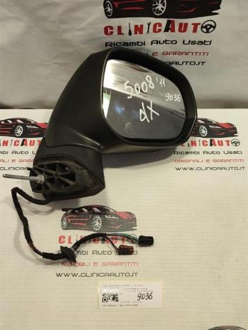 SPECCHIETTO RETROVISORE DESTRO PEUGEOT 5008 1° Serie 232676028 6 2FILE (09)