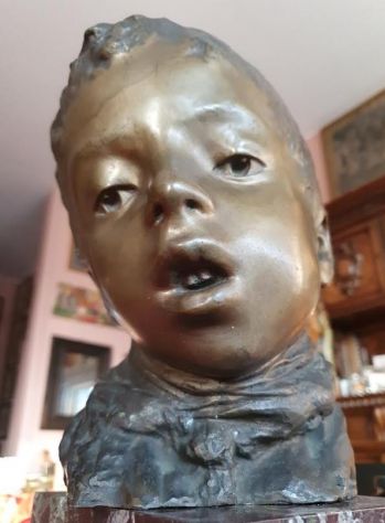 Bronzo di Vincenzo Gemito "Malatiello" - Foto 4