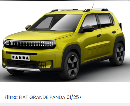 MUSATA COMPLETA FIAT PANDA 2025 MUSO FRONTALE