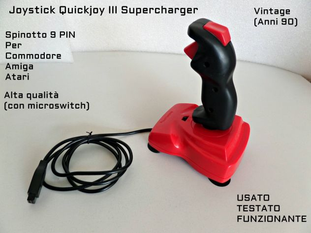 Joystick vintage Commodore, Amiga, (spinotto 9 PIN) - Foto 2