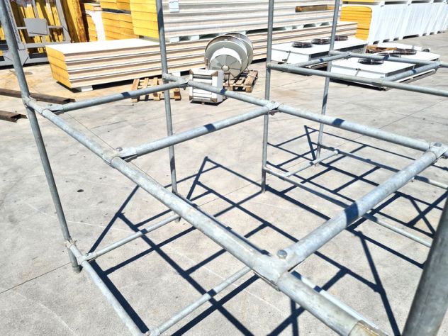 2 scaffali porta salami zincati usati - Foto 3