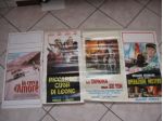 LOCANDINE  70X30 ORIGINALI VECCHI FILM A COLORI VARI ANNI