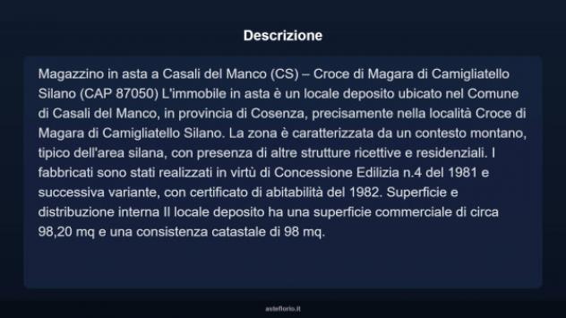 Immobile in asta di 98 m² in vendita a Casali del Manco - Foto 3