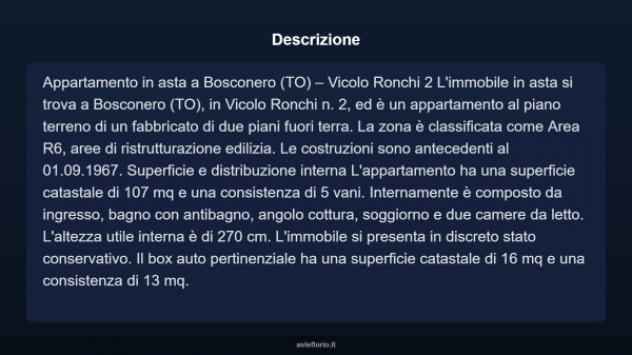 Immobile in asta di 107 m², box auto in vendita a Bosconero - Foto 4