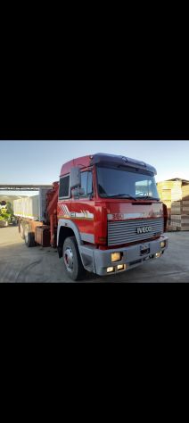 Iveco turbostar 190 33 ribaltabile con gru fassi - Foto 2
