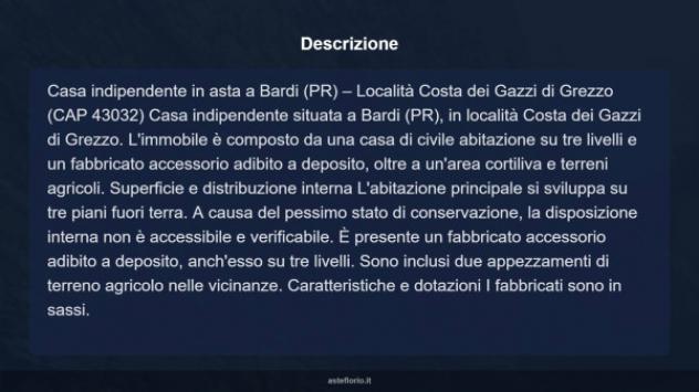 Immobile in asta di 1127 m² con più di 5 locali in vendita a Bardi - Foto 18