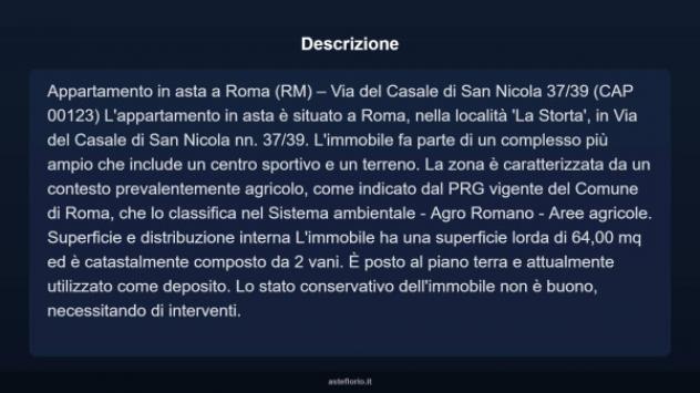 Immobile in asta di 64 m² in vendita a Roma - Foto 3