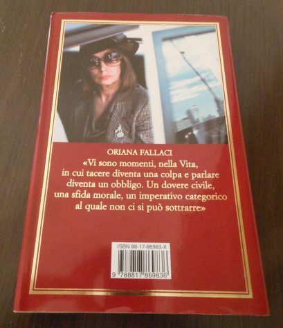 LA RABBIA E L'ORGOGLIO, ORIANA FALLACI, Rizzoli Dicembre 2001. - Foto 4