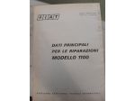 FIAT 1100  DATI PRINCIPALI PER LE RIPARAZIONI ANNO 1970 ORIGINALE