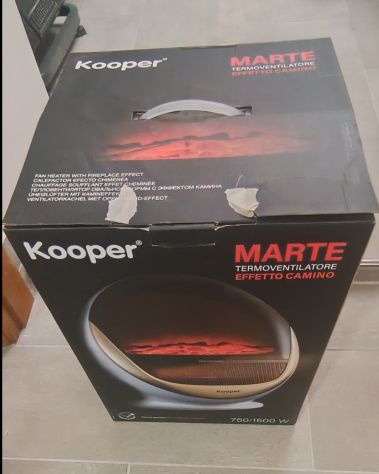 TERMOVENTILATORE KOOPER MARTE EFFETTO CAMINO - Foto 5