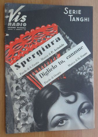 SPARTITO - SERIE TANGHI - SPERGIURA -
