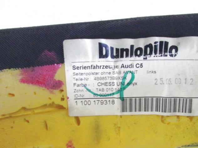 4B98574B9XSK COPPIA FIANCHETTI SEDILI POSTERIORI AUDI A6 SW 2.5 D 4X4 132KW 6M 5P (2000) RICAMBIO USATO 4B98573B9XSK - Foto 3