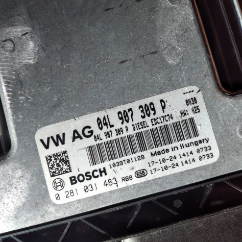 CENTRALINA MOTORE ECU BOSCH VOLKSWAGEN TOURAN (5T1) 1.6 TDI 16V 110CV 0281031483 - Foto 5