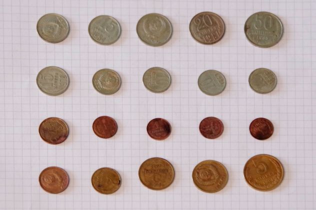 Vendo lotto monete sovietiche kopejki 20pz
