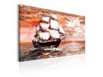 Quadro Veliero - Arancione - Cm.90x60 E 120x80 ARREDALACASA
