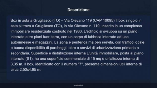 Immobile in asta di 15 m² in vendita a Grugliasco - Foto 8