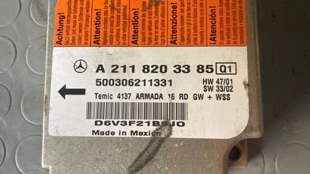 Centralina airbag Mercedes Classe E320 W211 del 2005 (A2118203385) - Foto 3