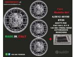 Cerchi RAY crome 4,5x12 4x190 fiat 500 l f r