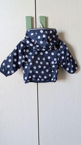 Giubbino Chicco neonata 6 mesi blu a pois bianchi - Foto 2