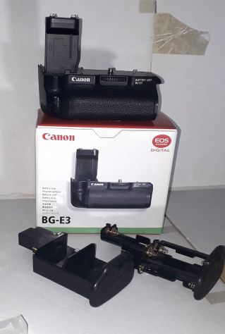 Canon BG E3 battery grip impugnatura verticale per PER EOS 350D 400D - Foto 2