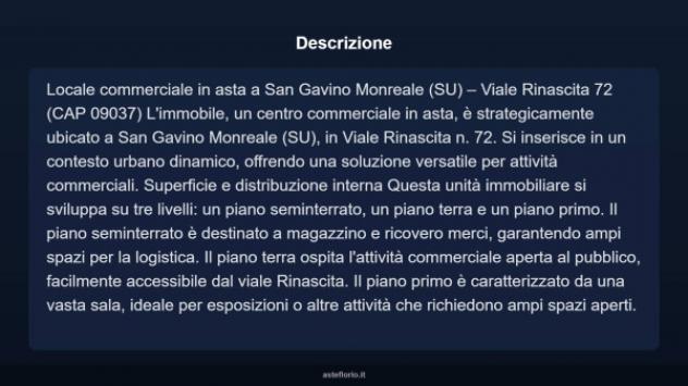 Immobile in asta di 300 m² in vendita a San Gavino Monreale - Foto 5