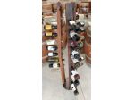 Porta Bottiglie Verticale in Doghe di Vera Botte - Artigianale, Alto 157cm