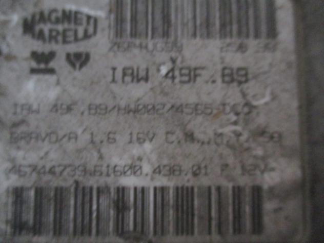 45744739 KIT ACCENSIONE FIAT BRAVA 1.6 B 76KW 5M 5P (1999) RICAMBIO USATO - Foto 2