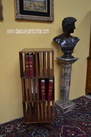 Libreria girevole a tre ripiani stile inglese - Foto 3