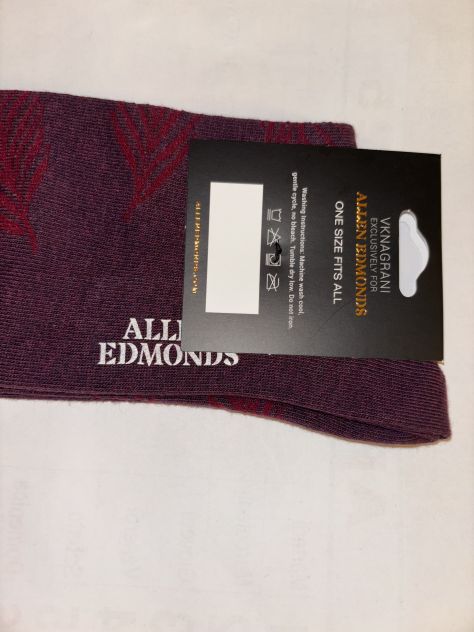 CALZE NUOVE DA UOMO IN COTONE FIRMATE ORIGINALI ALLEN EDMONDS,MADE IN ITALY - Foto 9