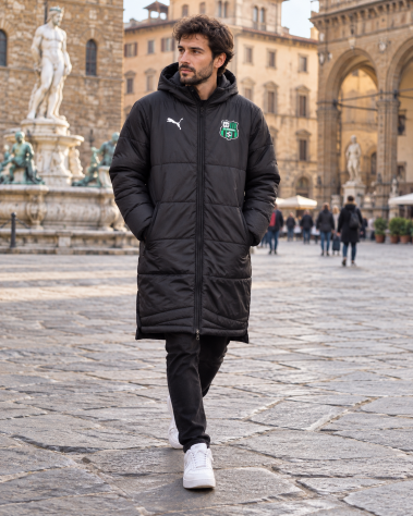 Giaccone nero lungo Sassuolo calcio Puma