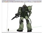 GUNDAM Zaku Zack verde (Bandai GIG 2001)