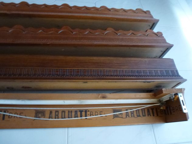 Marca ARQUATI ORIGINALI: Reggi tende, interamente in noce massello,perfettissime - Foto 7