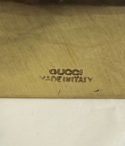 Portaritratti Gucci in ottone e metacrilato - Foto 2