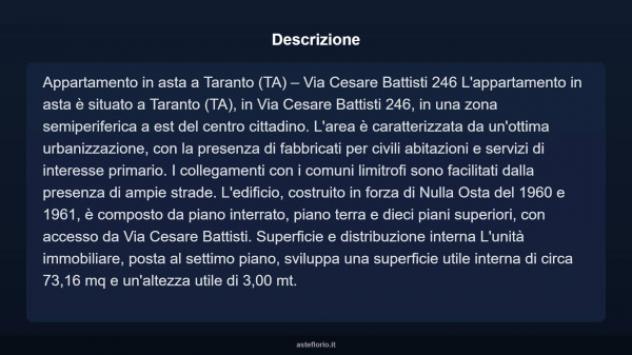 Immobile in asta di 73 m² in vendita a Taranto - Foto 4