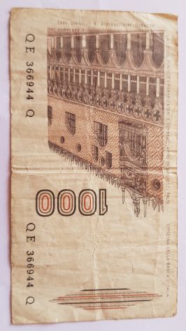 Banconota italiana 1000 lire - Foto 2
