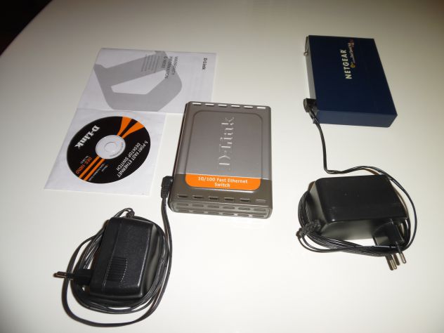 4 SWITCH DIVERSI DA 4,5,8 PORTE,MARCHE EDIMAX,D-LINK,NETGEAR,D-LINK HA IL CD IST - Foto 10