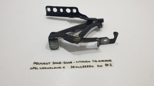 CERNIERA COFANO ANTERIORE DX PEUGEOT 3008 Serie 9814188880 (1623) - Foto 2