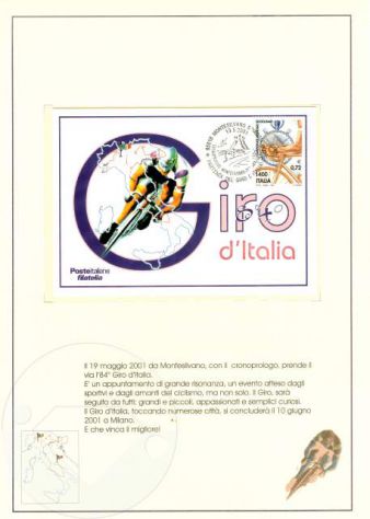 2001 FOLDER n.6 - GIRO d'ITALIA e CENTENARIO U.C.I - Foto 2
