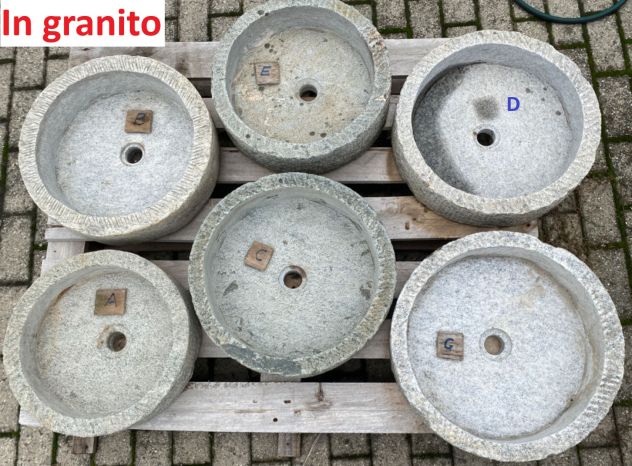 Antica vasca lavabo rustica in pietra granito 1 - Foto 10