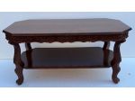 Tavolino in legno con piano  ottagonale