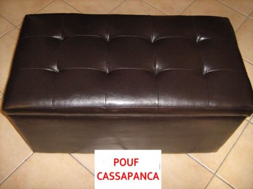 POUF CASSAPANCA IN ECO PELLE